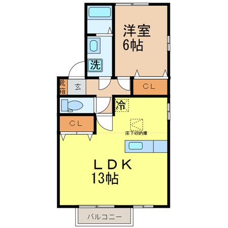 宇都宮駅 車移動14分  4.9km 1階の物件間取画像